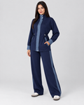 Denim Detaylı Modal Eşofman Takımı - Lacivert - 2. görsel