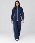 Denim Detaylı Modal Eşofman Takımı - Lacivert - 3. görsel
