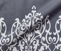 Damask barok desenli ip askılı uzun kadın elbise - 6. görsel
