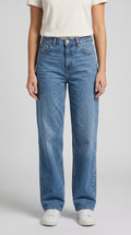 Klasik Mavi Loose Fit Kot Pantolon - 4. görsel