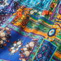 Bohem patchwork desenli ip askılı kadın elbise - 22. görsel