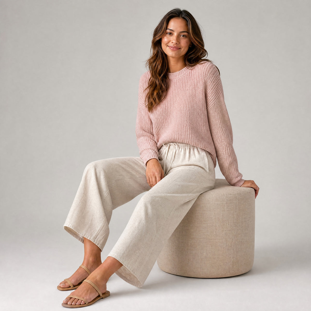 CEPLİ KETEN PANTOLON