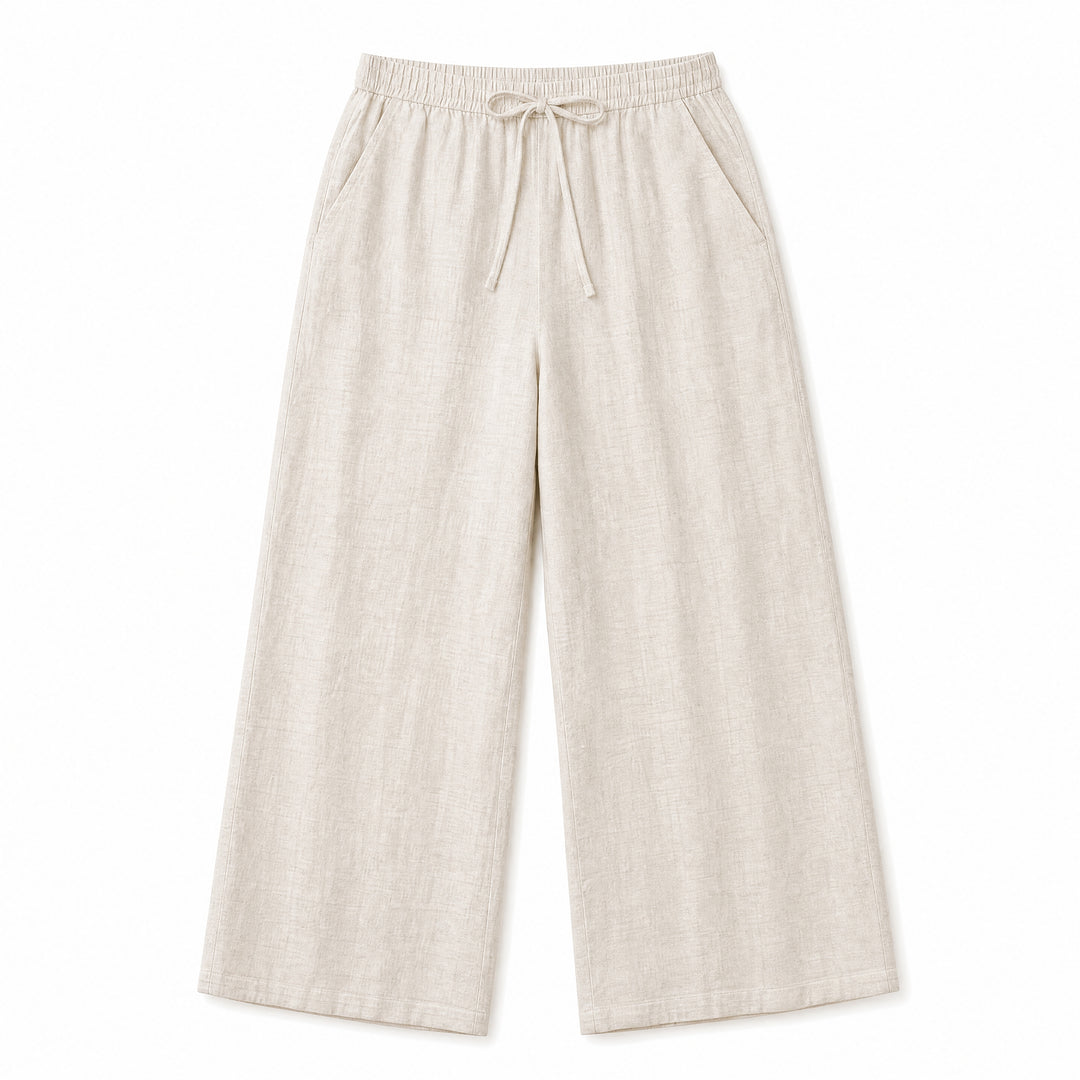 CEPLİ KETEN PANTOLON