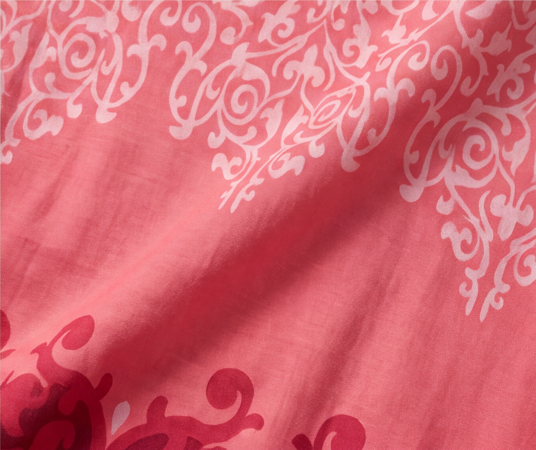 Damask barok desenli ip askılı uzun kadın elbise - 24. görsel
